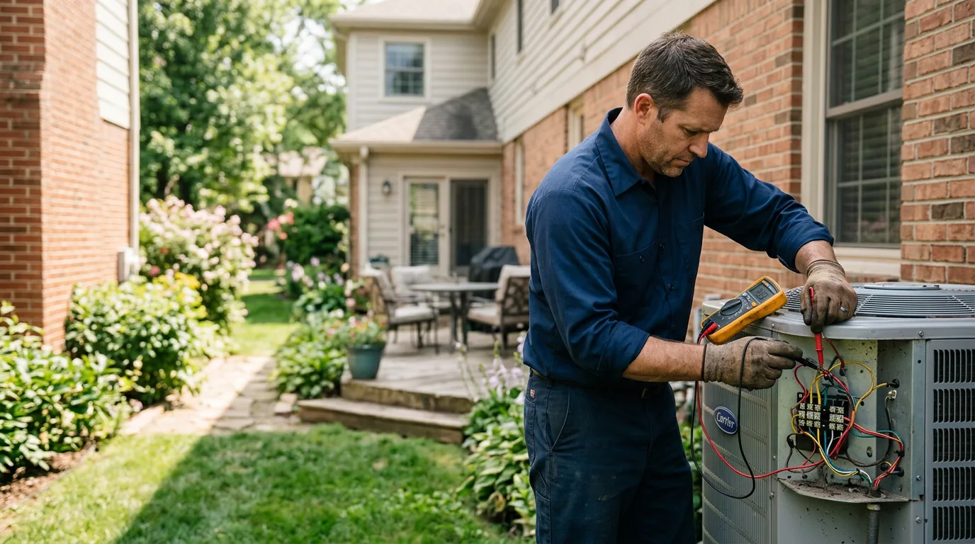 HVAC technician working near Tenino, WA